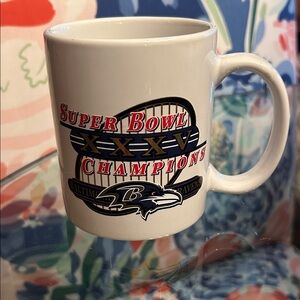 NFL Super Bowl Champions Mug - White with Red and Black Accents